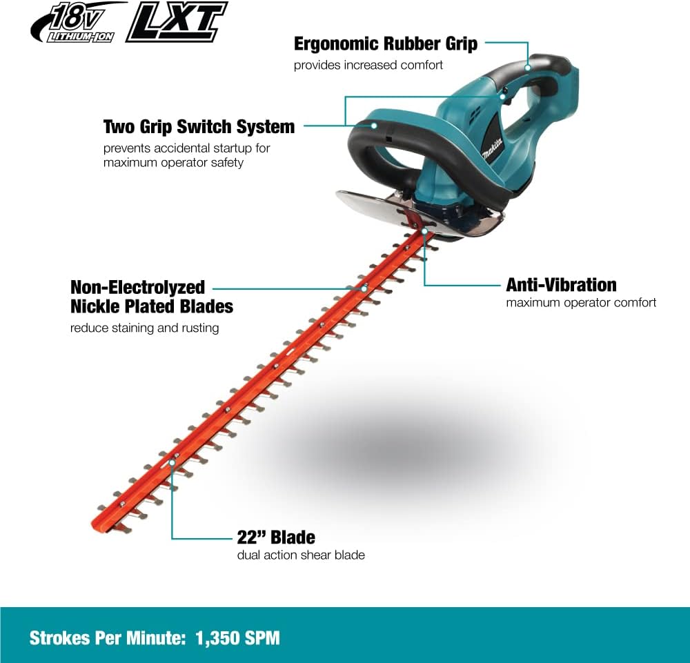 Makita DUH523Z 18V LXT Cordless Hedge Trimmer – 52cm Blade (Body Only)
