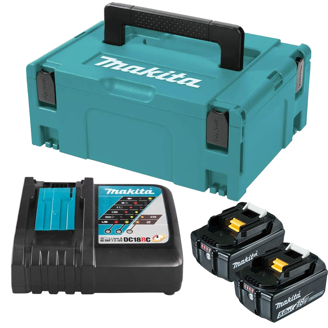 Makita 18V Li-Ion Battery Kit – Includes Charger & Carry Case