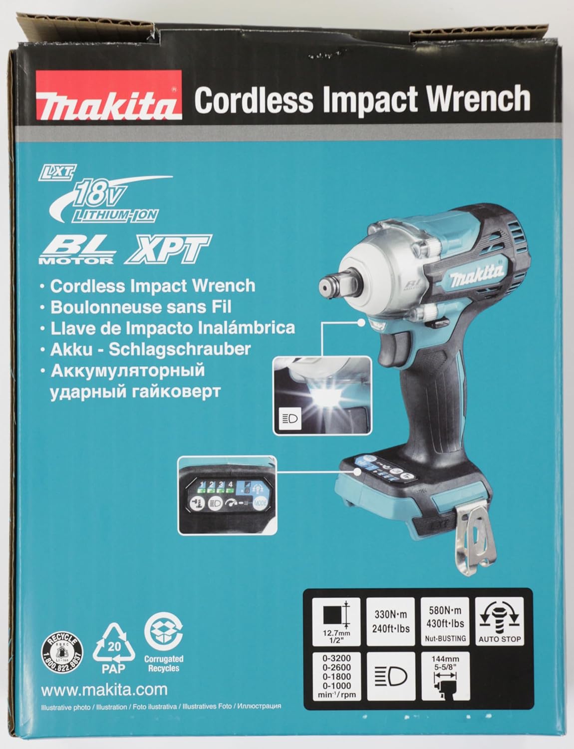 Makita DTW300Z 18V LXT Brushless Impact Wrench – Body Only